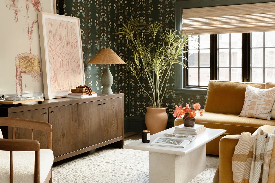 A living room designed by a Havenly interior designer